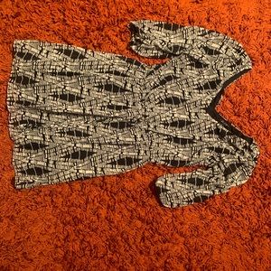 Black and white dress